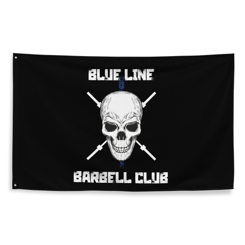 Blue Line Barbell Club Flag