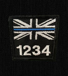 Thin Blue Line - Warrant Number Patch 5x5cm