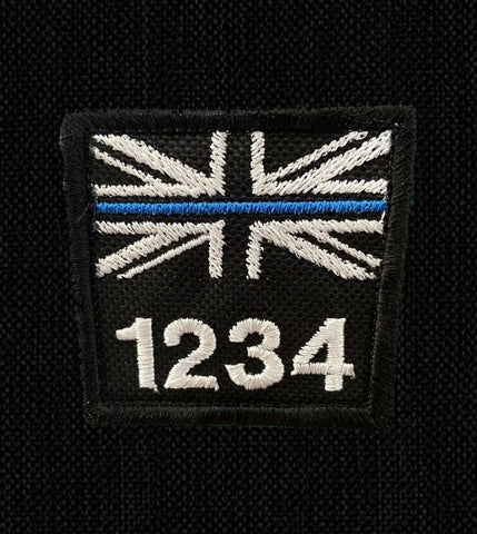 Thin Blue Line - Warrant Number Patch 5x5cm