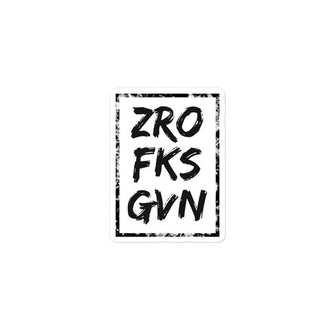 ZRO FKS GVN Distorted Sticker